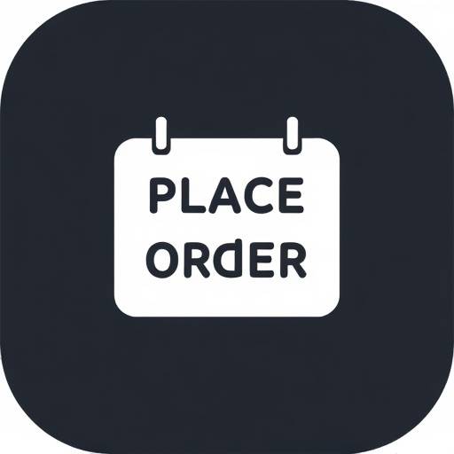 Icon representing place order