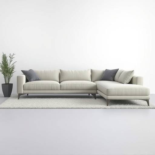 Stylish sectional sofa with modern design